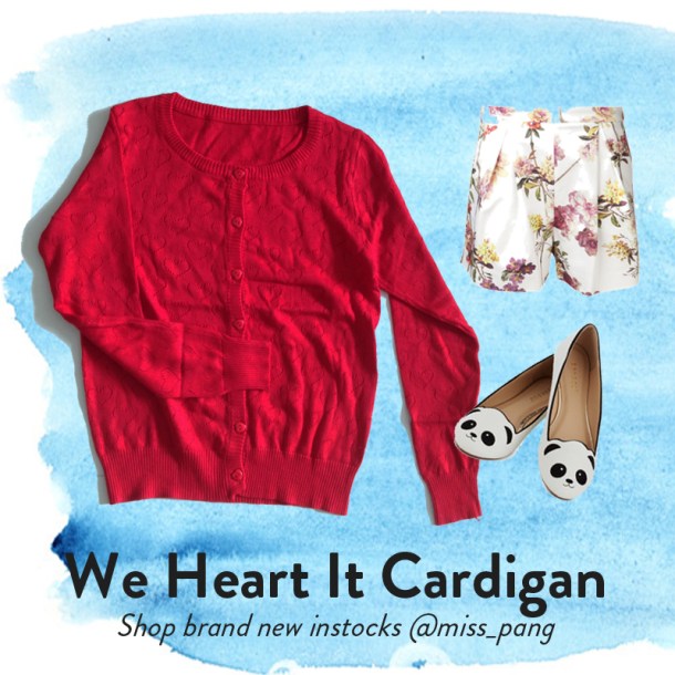 b We Heart It Cardigan